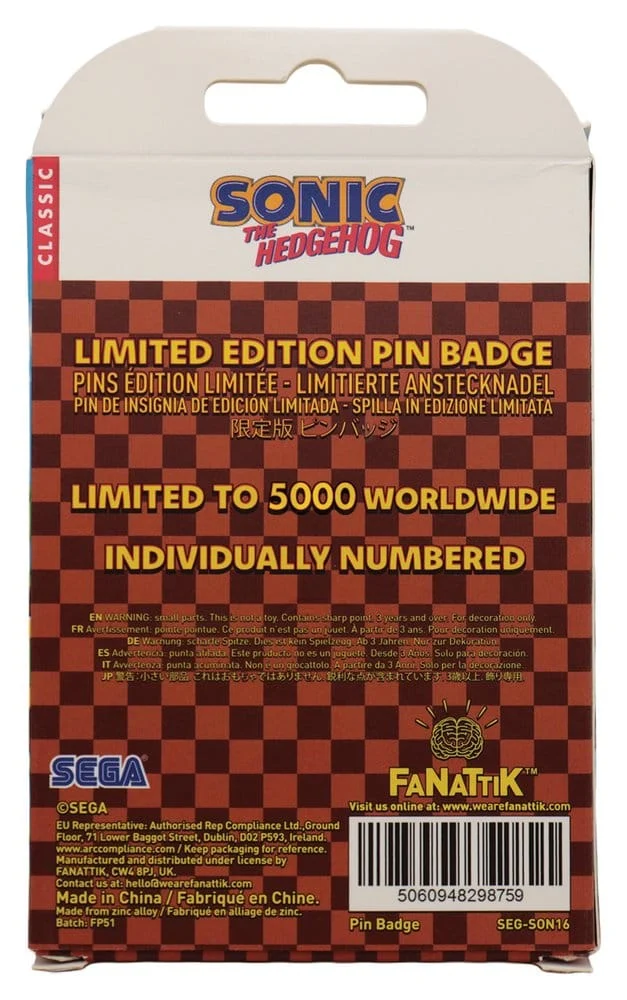 Pin's Sonic en métal
