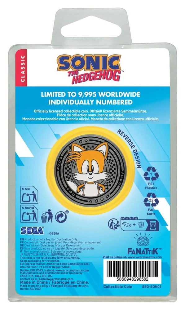 Pièce de collection Sonic et Tails