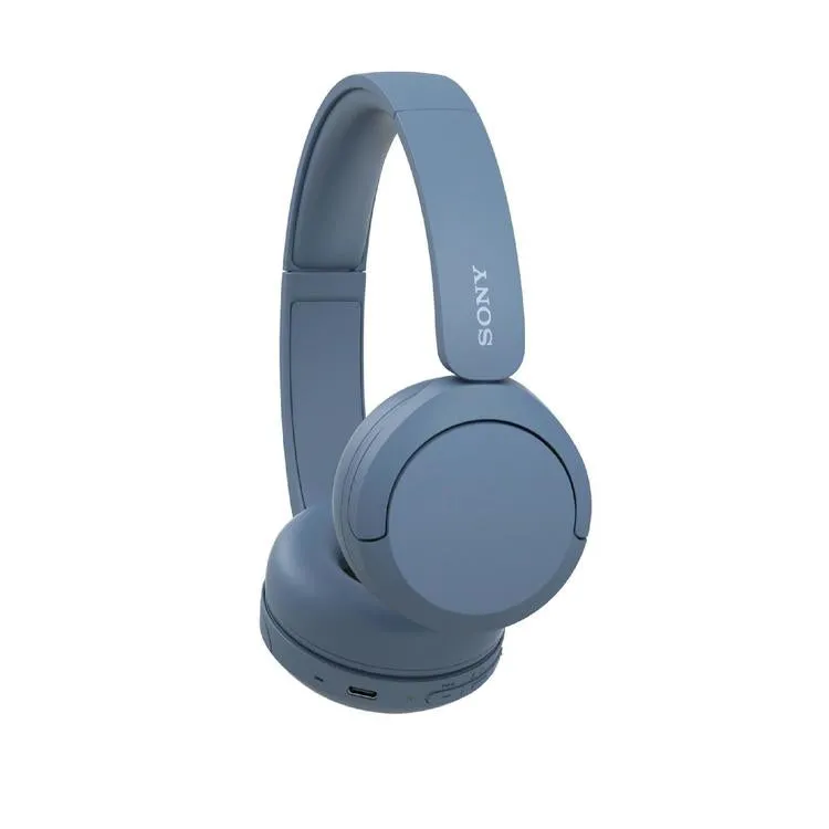 Sony WH-CH520 | Casque supra-auriculaire - Sans fil - Bluetooth - Jusqu'à 50 heures d'autonomie - Bleu