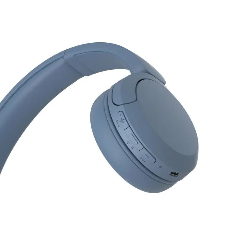 Sony WH-CH520 | Casque supra-auriculaire - Sans fil - Bluetooth - Jusqu'à 50 heures d'autonomie - Bleu