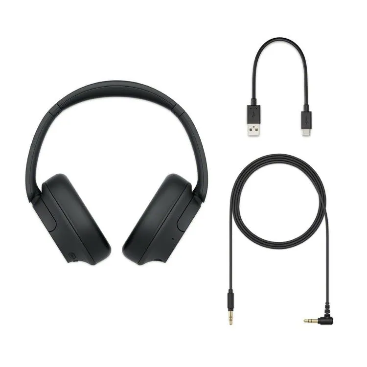 Sony WH-CH720N | Casque supra-auriculaire - Sans fil - Bluetooth - Réduction du bruit - Jusqu'à 35 heures d'autonomie - Microphone - Noir