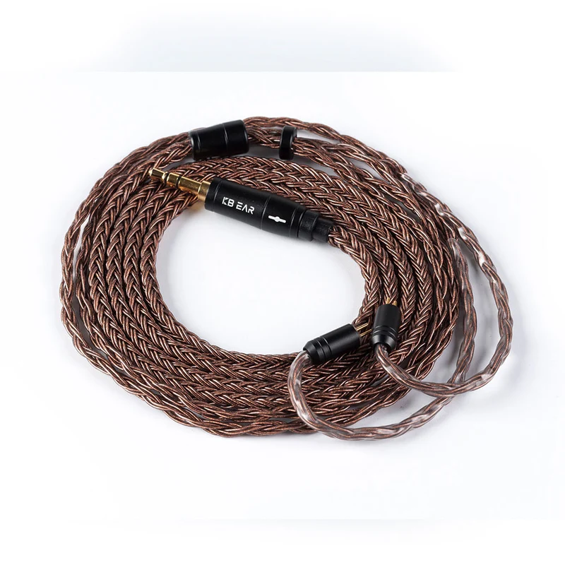 【KBEAR 4841】16 Strands OFC Upgraded Cables for HIFI IEM Headphones in Ear Monitors Earphones