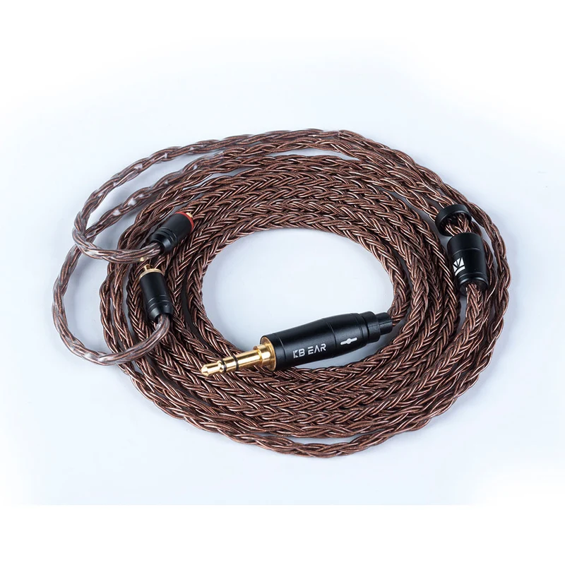 【KBEAR 4841】16 Strands OFC Upgraded Cables for HIFI IEM Headphones in Ear Monitors Earphones