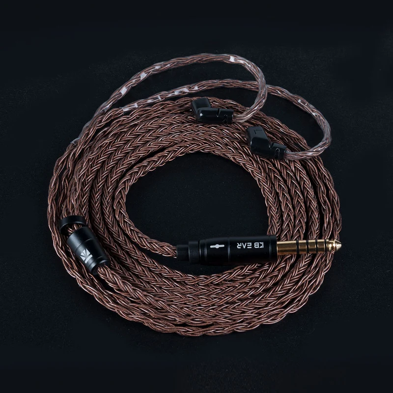 【KBEAR 4841】16 Strands OFC Upgraded Cables for HIFI IEM Headphones in Ear Monitors Earphones