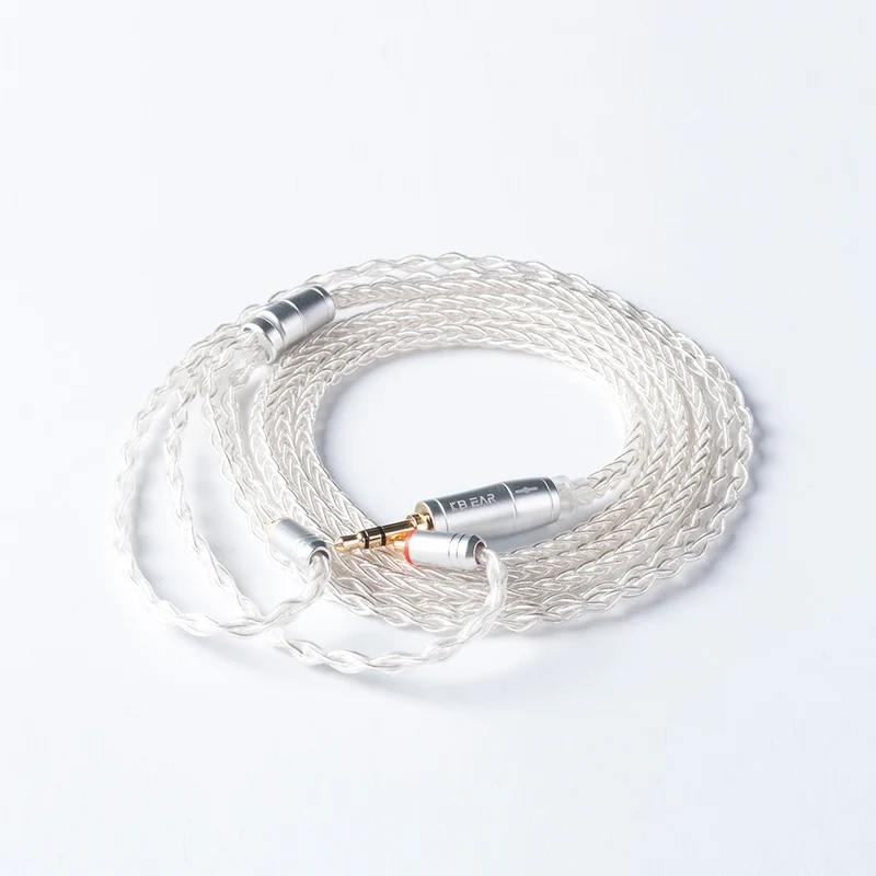 【KBEAR 4833】8 Strands OFC Silver-plated Cables, Upgraded Cables for HIFI IEM Headphones