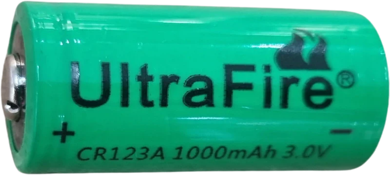 Batterie CR123A rechargeable 3V 1000mAh LiFePO4 format 16340