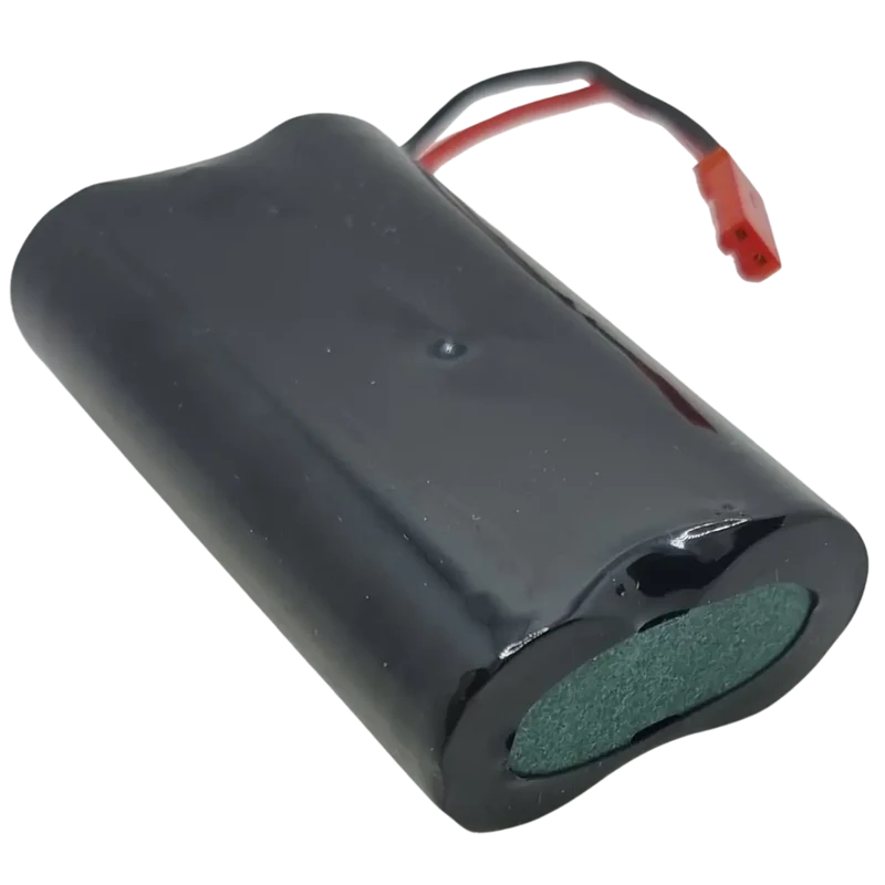 Batterie Li-ion 7.4V 3500mAh 2S1P 18650 avec BMS JST rouge