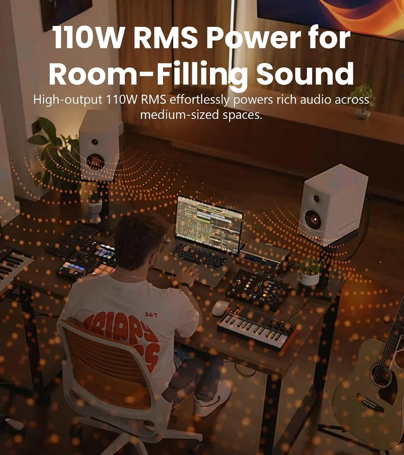 Edifier MR5 Tri-amped Powered Studio Monitor Speakers