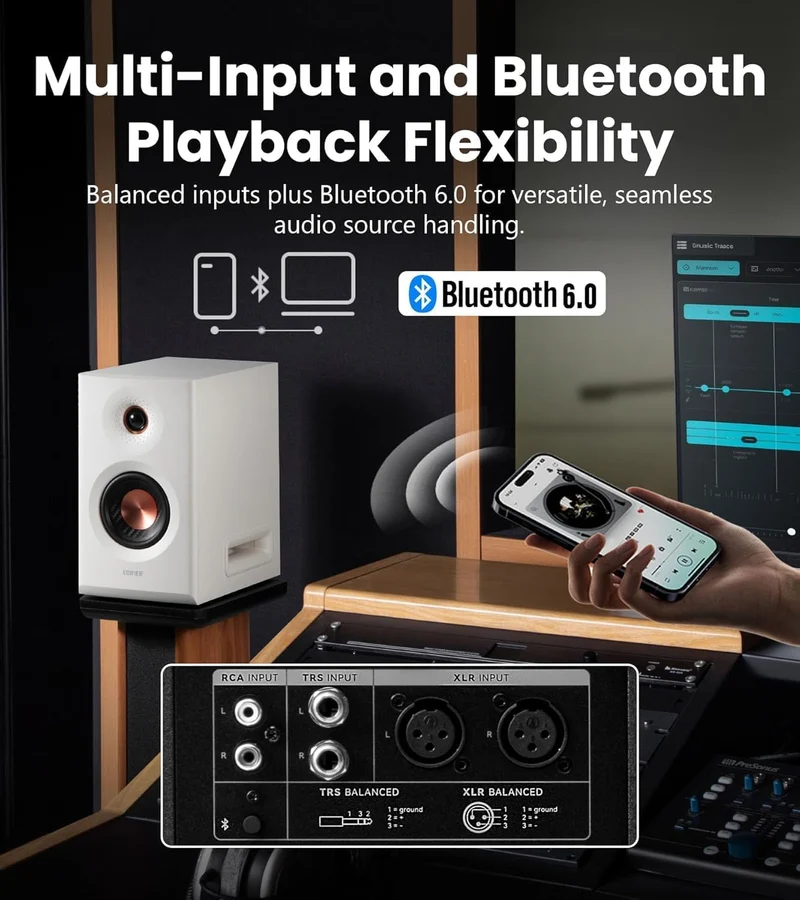 Edifier MR5 Tri-amped Powered Studio Monitor Speakers