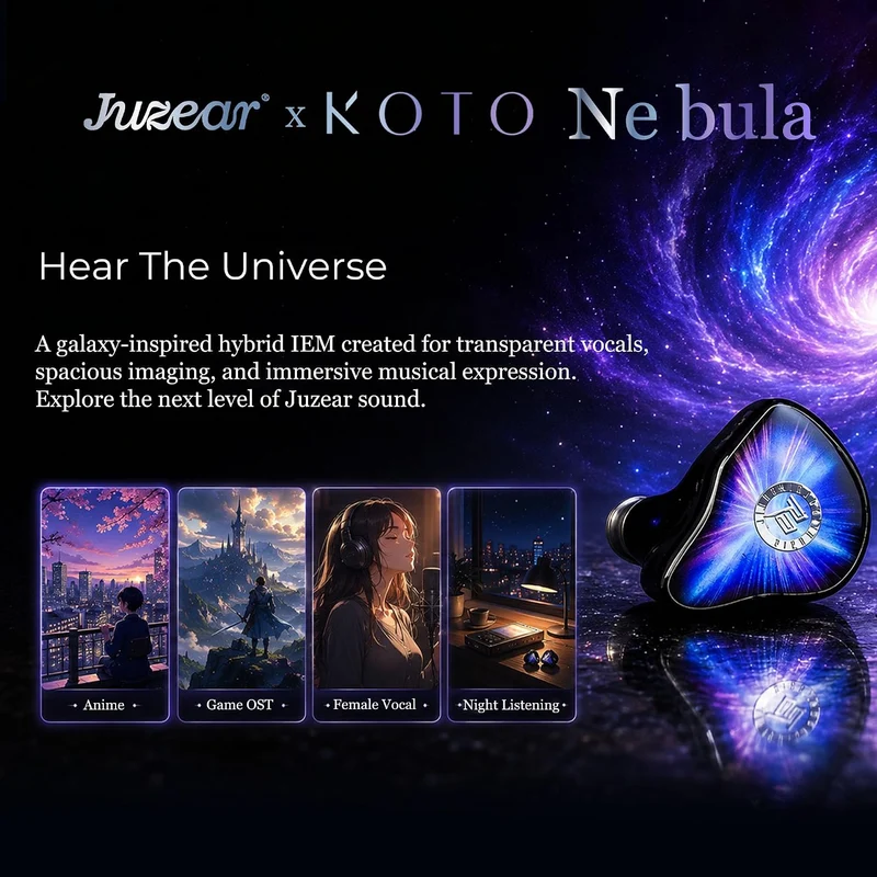 JUZEAR x KOTO Nebula Tribrid IEM