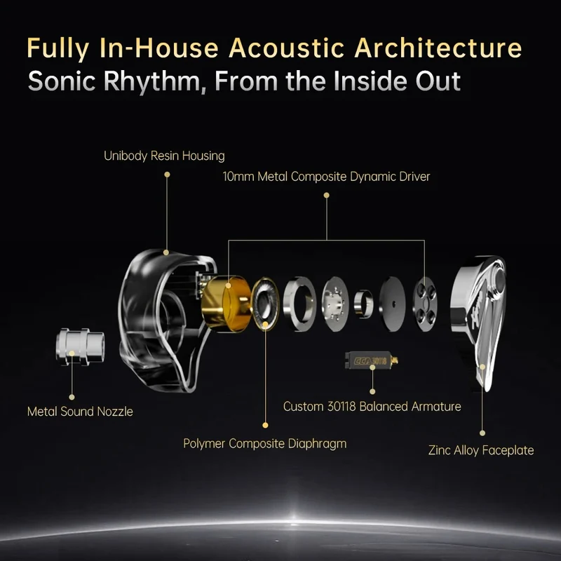 CCA Xyraa 1DD & 1BA Gaming IEM With Mic