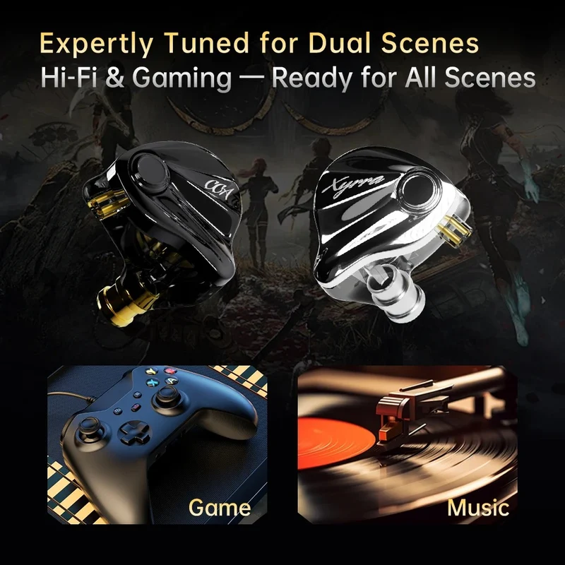 CCA Xyraa 1DD & 1BA Gaming IEM With Mic