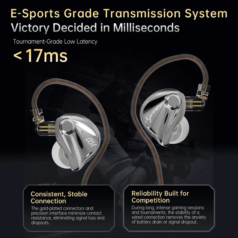 CCA Xyraa 1DD & 1BA Gaming IEM With Mic