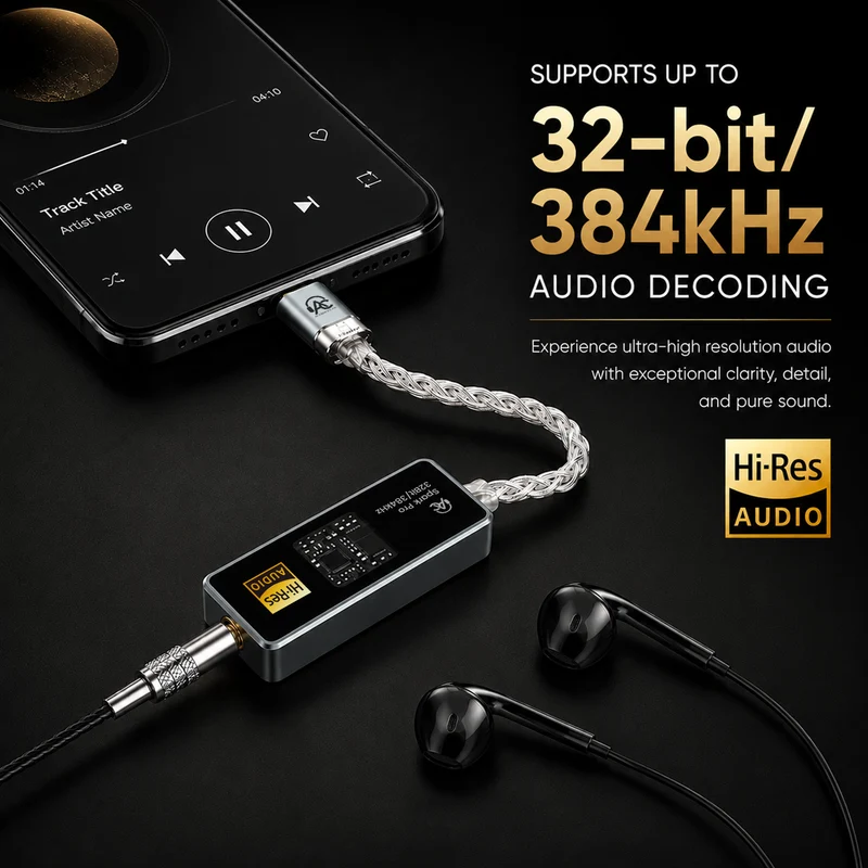 AUDIOCULAR SPARK Pro Hi-Res Portable DAC Dongle CX31993