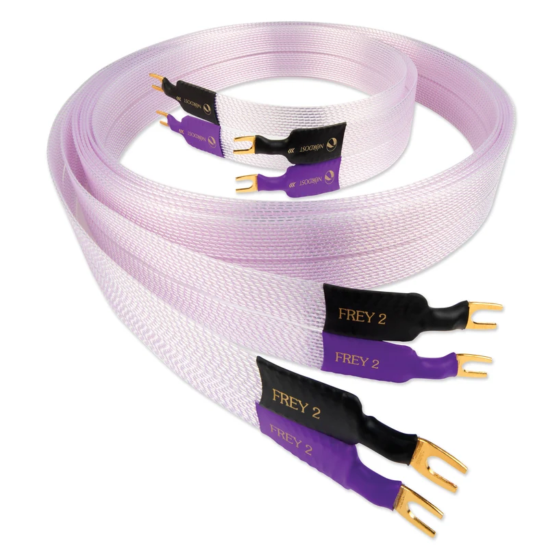 NORDOST Frey 2 - Câbles de haut-parleurs haut de gamme 22 x 22 AWG Fourches (la paire)