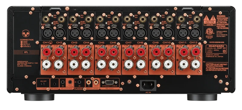 AMP 20 | Amplificateur de puissance à 12 canaux 200W Ultraplat