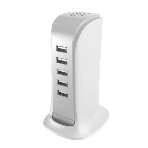 DUDAO 5X USB CHARGER WITH DUDAO CABLE;INTEGRATED EU POWER SUPPLY WHITE A5EU