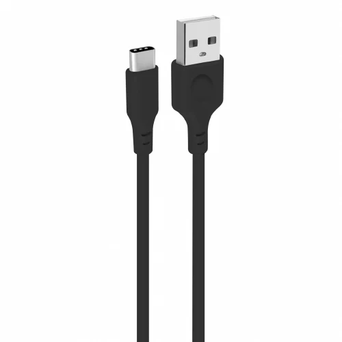 TECH LINE BLACK USB-C 2A DATA CABLE 1 METER