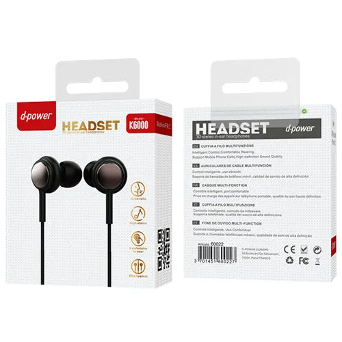 D-Power S8 K6000 Earphone