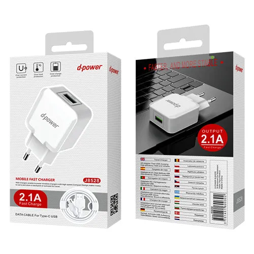 D-Power Power Plug + Type C Cable J8528