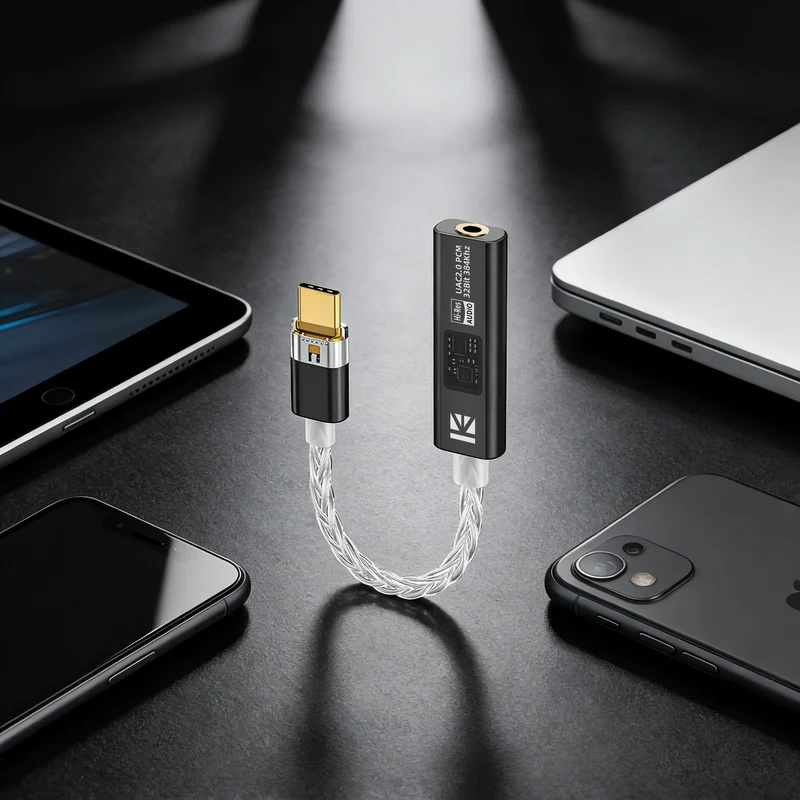 【KBEAR DAC2】 USB-C Dongle DAC – CX31993 Chip + MAX97220 Amp