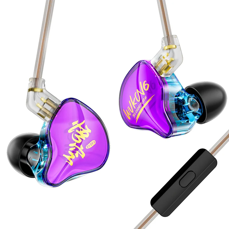 【KBEAR K01 Wukong PRO】 HiFi Gaming Earbuds – 10mm Dual-Magnetic Driver, Spatial Audio for FPS, 3.5mm Wired IEMs with Noise Isolation & Ergonomic Fit