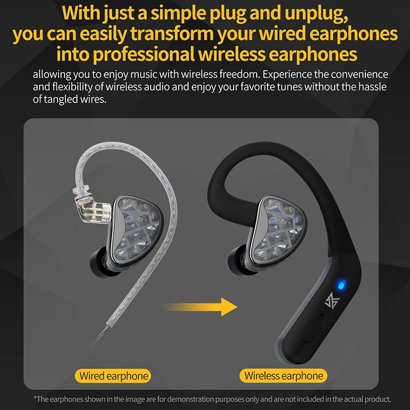 【KZ AZ20——Discontinued】5.3 Bluetooth Wireless Upgrade EarHook C Pin
