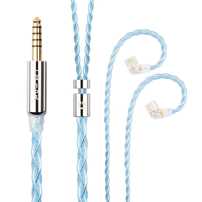 【KBEAR ST6——Clearance】4 Cores 4N Silver-plated OFC Upgraded Cables 1.2m Long