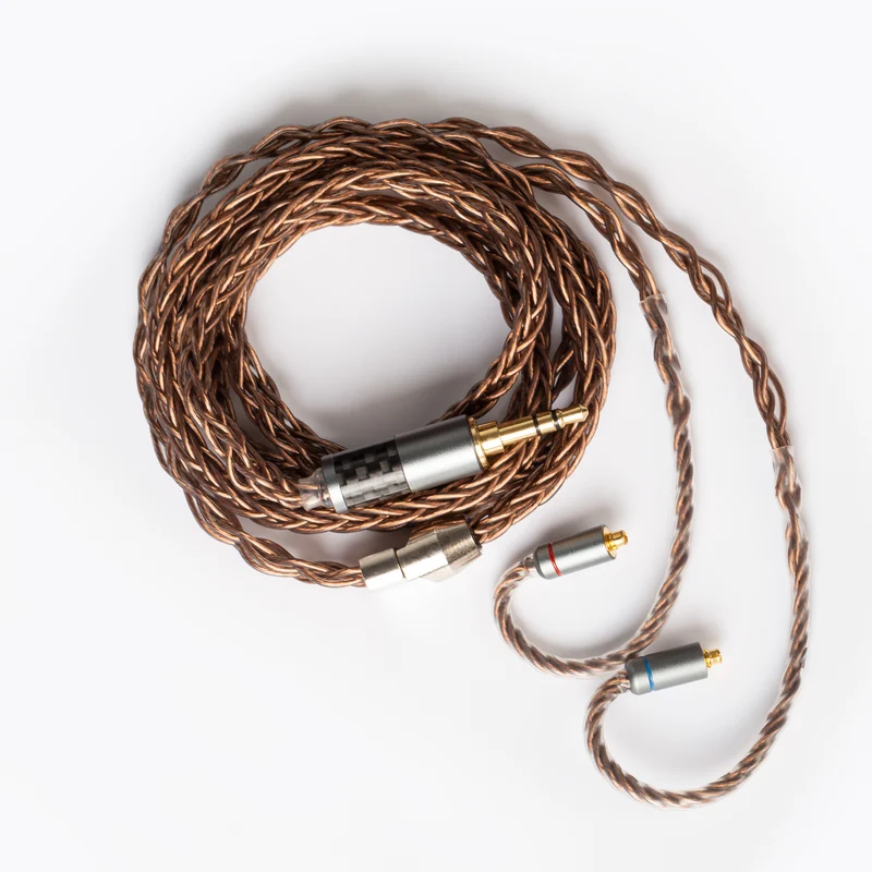 【KBEAR Crystal——Clearance】KBEAR 8-Core 7N OCC Upgraded Cable HiFi Sound Quality 1.2m Length