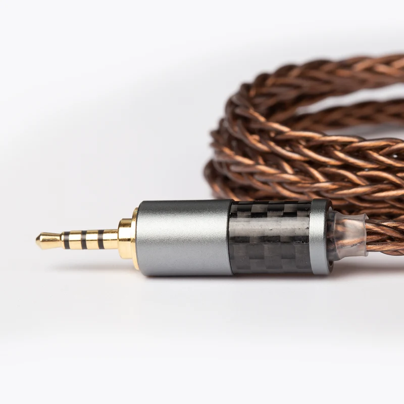 【KBEAR Crystal——Clearance】KBEAR 8-Core 7N OCC Upgraded Cable HiFi Sound Quality 1.2m Length