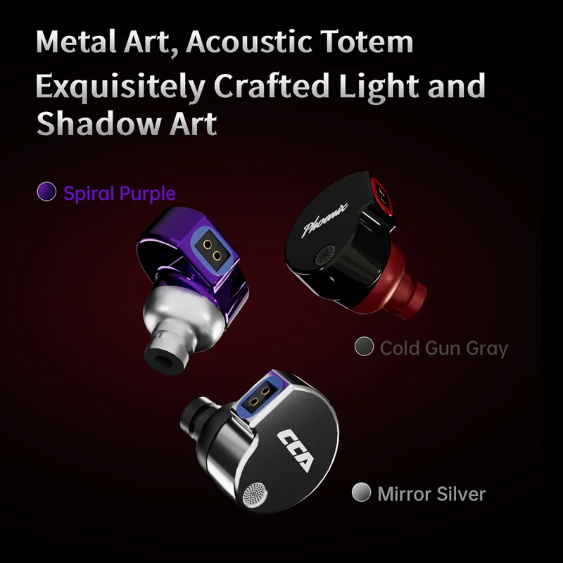 【CCA Phoenix】All-metal Dual Magnet Dynamic HiFi in Ear Monitors IEM Earphones
