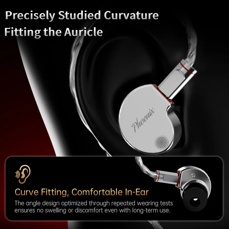 【CCA Phoenix】All-metal Dual Magnet Dynamic HiFi in Ear Monitors IEM Earphones