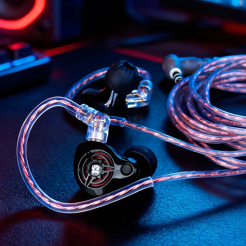 【KBEAR BANG-K BK1】10mm Single DD In-Ear HiFi Gaming Earphones, Pinpoint Audio Accuracy|Pure HiFi Sound, Stylish Gaming Design,3.5mm/Type C version for Gaming