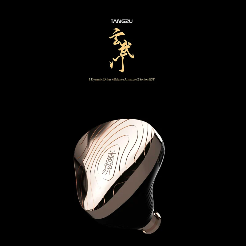 【Tangzu Xuanwu Gate】1DD+4BA+2EST In-ear Monitors HIFI Hybrid Driver Headphones