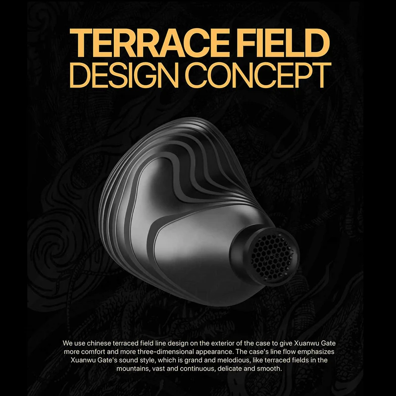 【Tangzu Xuanwu Gate】1DD+4BA+2EST In-ear Monitors HIFI Hybrid Driver Headphones