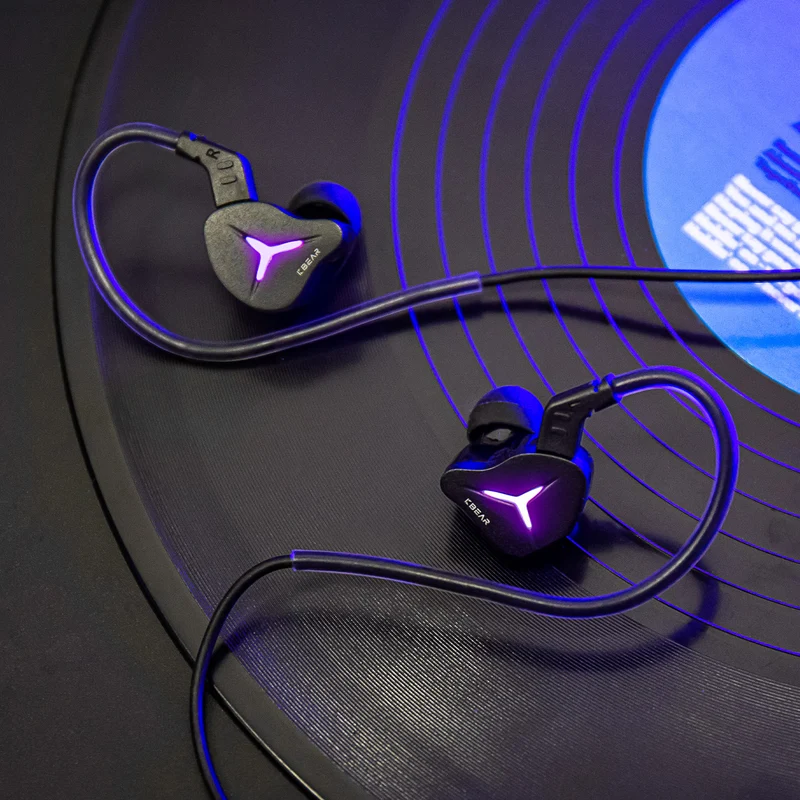 【KBEAR Venus——Clearance】1*DD in Ear Monitors Earphones with LED lighting, Strike in Darkness, Rule with Sound