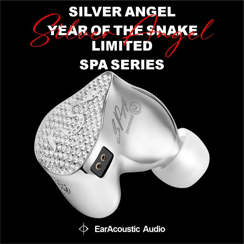 【EarAcoustic Audio SPA-Hi End MAX】11.4mm Titanium Gold Ball Top+Silicon Crystal Edge Composite Diaphragm DD IEM Headphones