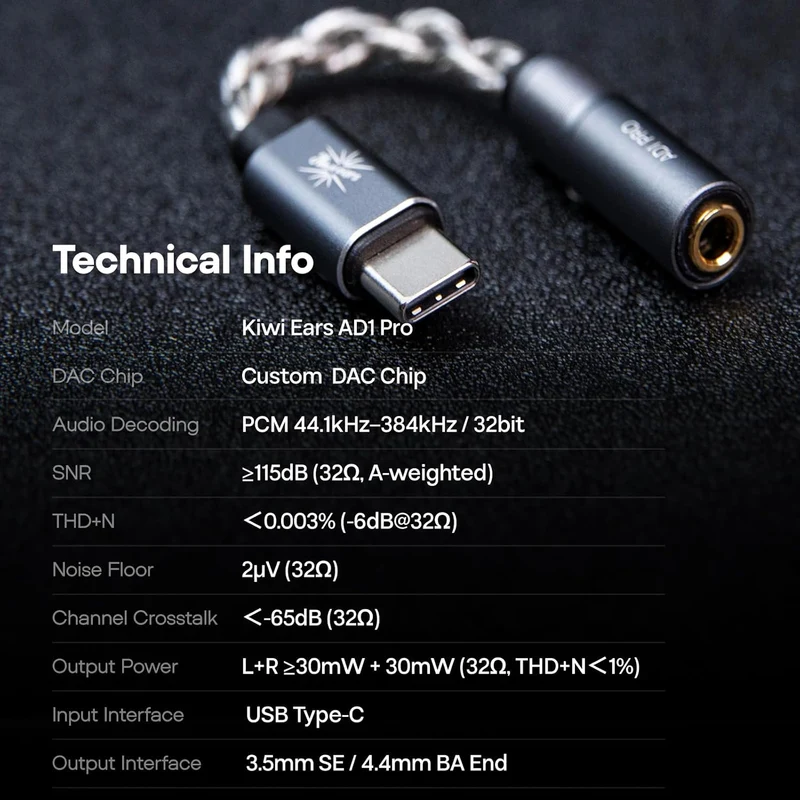 Kiwi Ears AD1 Pro Portable DAC & AMP