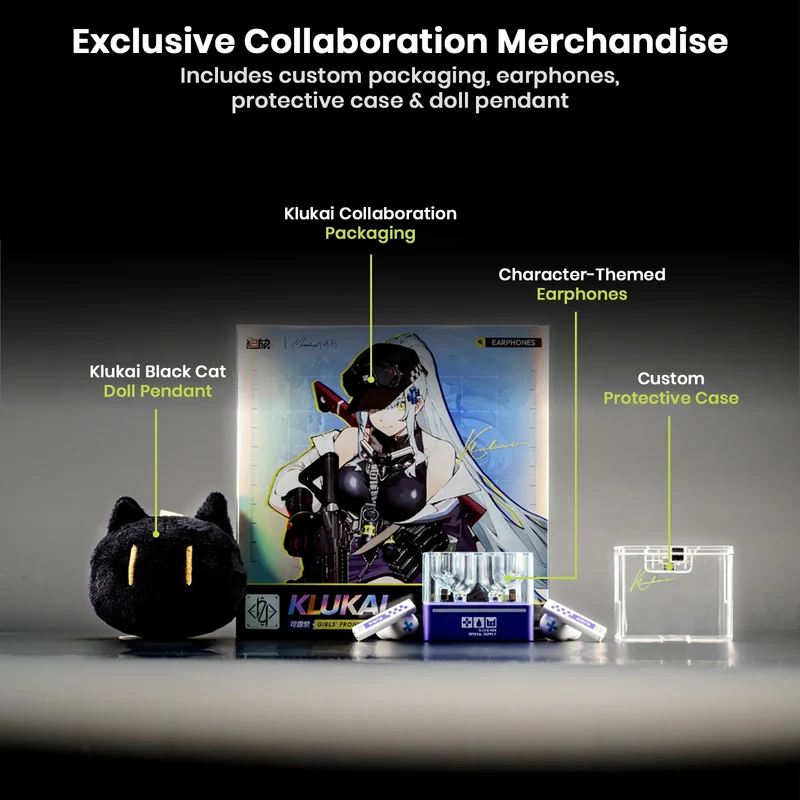 GIRLS' FRONTLINE 2 x MOONDROP KLUKAI Planar Driver True Wireless Earbuds