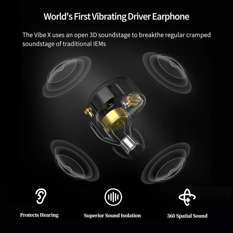 KZ Vibe X 2DD IEM With Mic