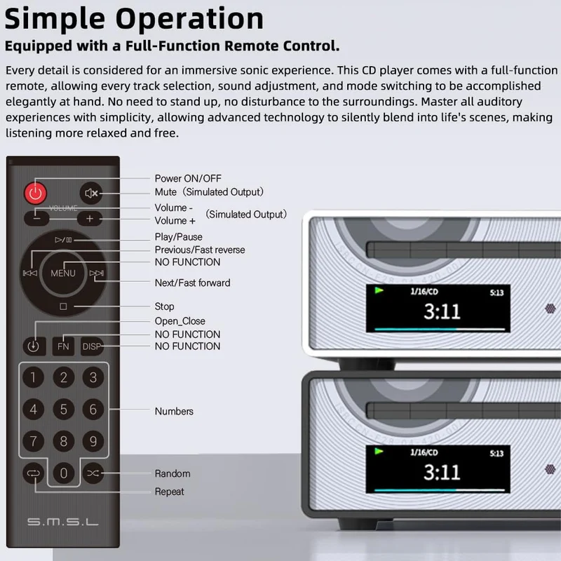 SMSL PL100 Pro CD Player