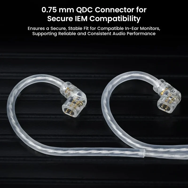 AUDIOCULAR C18 Type-C Cable with In-Built DAC Chip & Microphone for IEMs