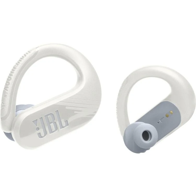 JBL Endurance Peak III | Casque de sport intra-auriculaire - 100 % sans fil - étanche - design Powerhook - blanc