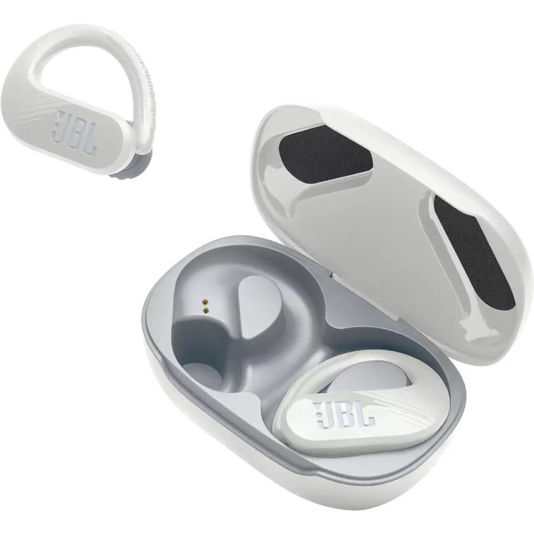 JBL Endurance Peak III | Casque de sport intra-auriculaire - 100 % sans fil - étanche - design Powerhook - blanc