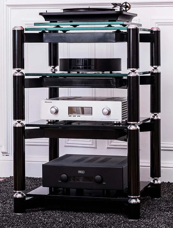 NORSTONE - SPIDER MODULE 3 Meuble HiFi - Verre noir 14'' (Unité)