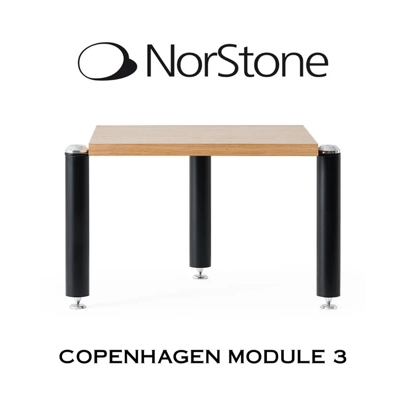 NORSTONE COPENHAGEN III | Module trois pour meuble audio haute-fidélité (Noir/Chêne)