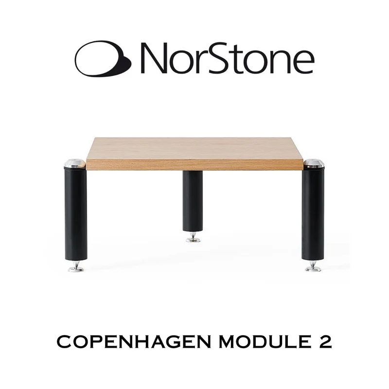 NORSTONE COPENHAGEN II | Module deux pour meuble audio haute-fidélité (Noir/Chêne)