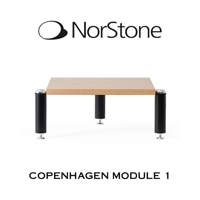 NORSTONE COPENHAGEN I | Module un pour meuble audio haute-fidélité (Noir/Chêne)