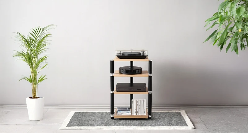 NORSTONE COPENHAGEN I | Module un pour meuble audio haute-fidélité (Noir/Chêne)