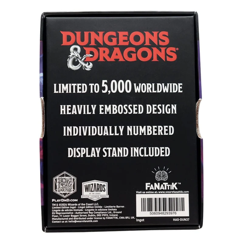 Lingot en métal Dungeons & Dragons Édition limitée